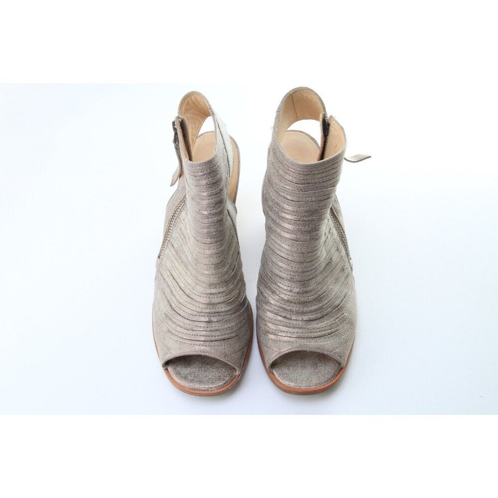 Paul Green Cayenne Peep Toe Bootie Boot Silver He… - image 2